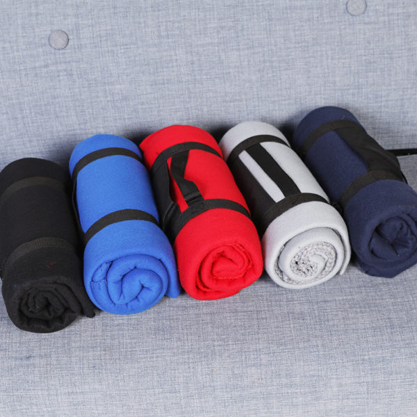 Solid Color Double Sided Fleece Picnic Blanket