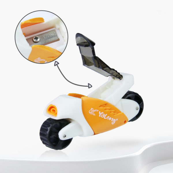 Cartoon Motorcycle Shape Pencil Sharpener