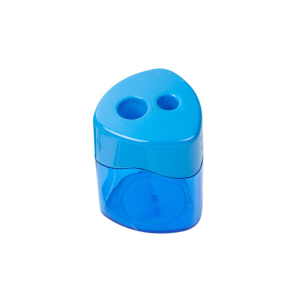 Triangular 2-Hole Plastic Pencil Sharpener