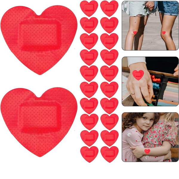 Heart Shaped Waterproof Adhesive Bandages