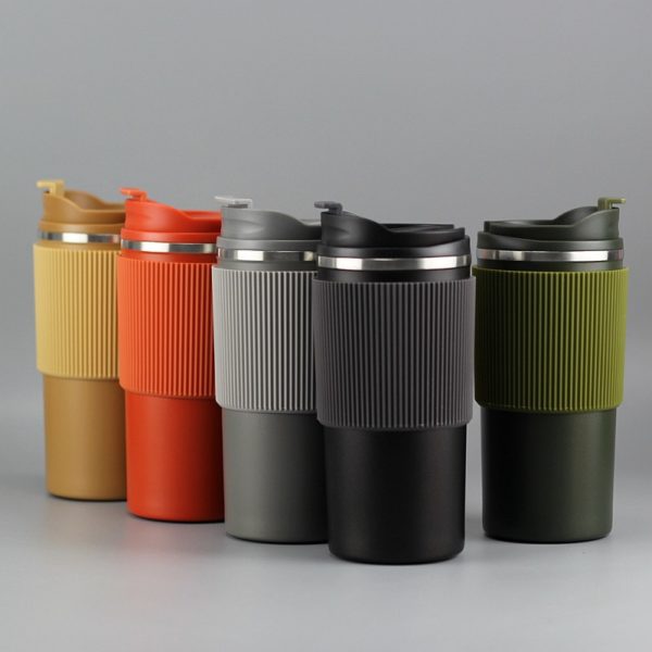 Stainless Steel Coffee Mug with Silicone Cup Cover