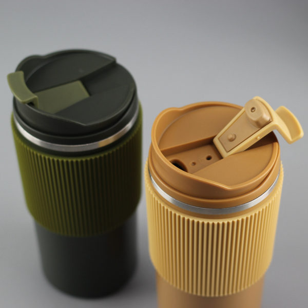 Stainless Steel Coffee Mug with Silicone Cup Cover