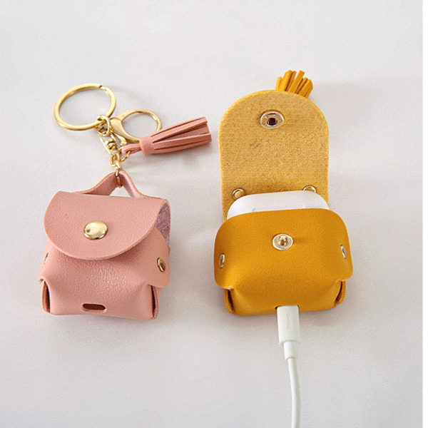 PU Earbud Case with Carabiner