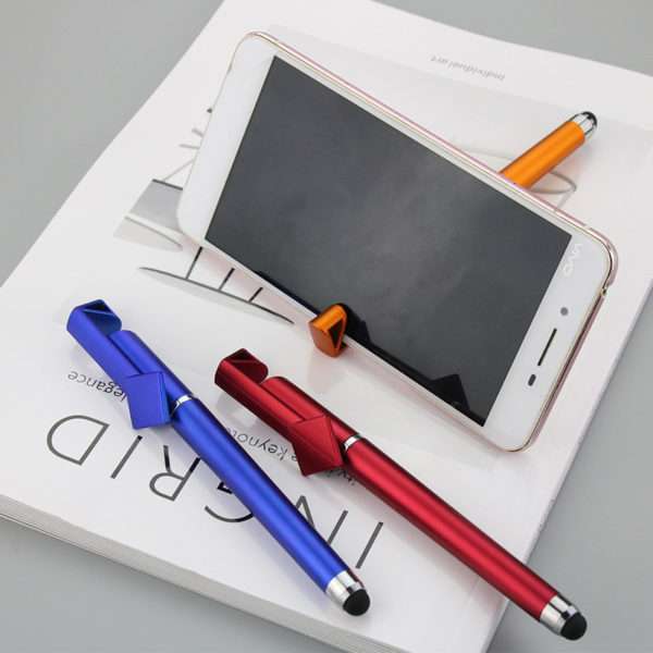 Black Ink Pen Stylus with Phone Holder Clip