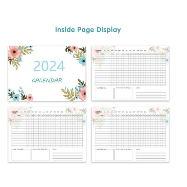 Wall Calendar With To-do List ＆ Notes-2024