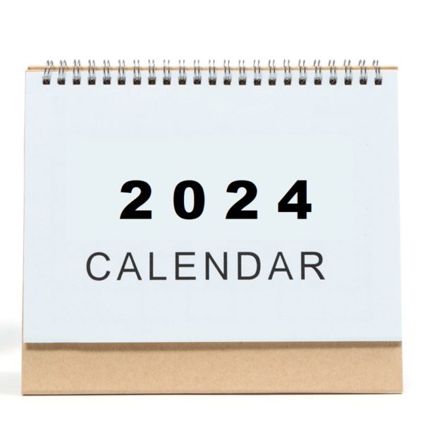 Small Stand Up Desk Calendar 2024