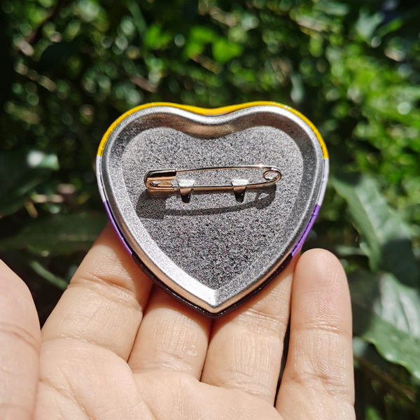 Love Shape Lapel Pin