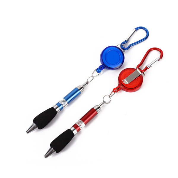 Keychain Carabiner Retractable Pen