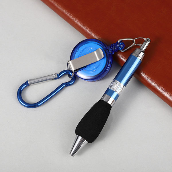 Keychain Carabiner Retractable Pen