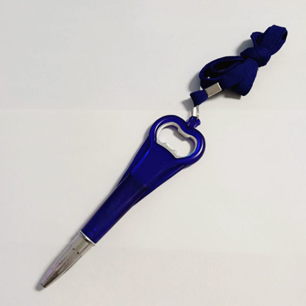 Bottle Opener Ballpoint Pen With Lanyard