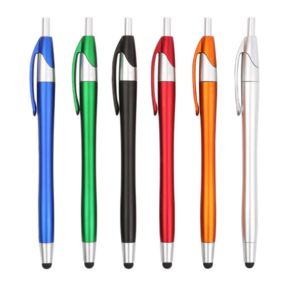 Stylus Ballpoint Pen with Metal Clip - Customizable