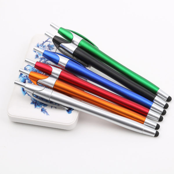 Stylus Ballpoint Pen with Metal Clip - Customizable