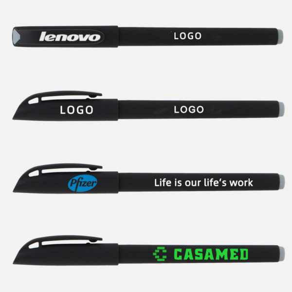 Black Advertising Pen - Customizable