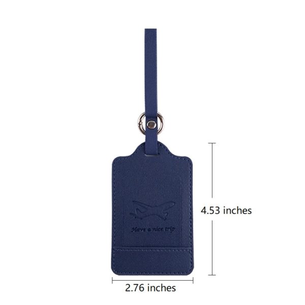 Leather Bag Tag With Foil Stamping Logo