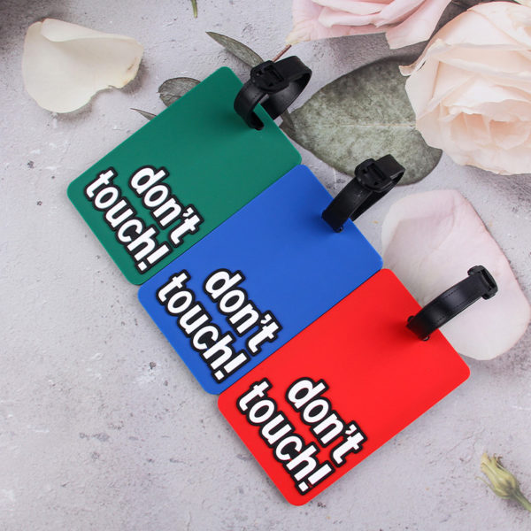 Don't Touch! PVC Soft Luggage Tag-Customizable