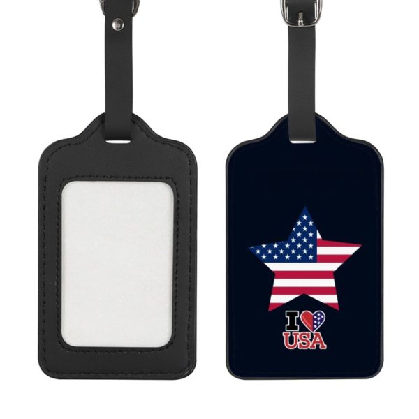 PU USA Logo Luggage Tag - Customizable