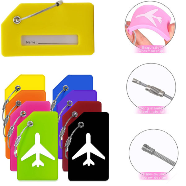 Colorful Silicone Anti-Lost Luggage Tag-Customizable