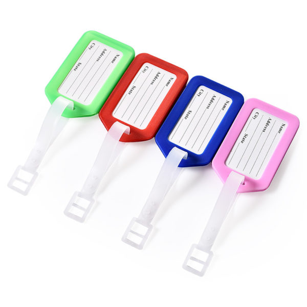 Plastic Luggage Tag Card Holder