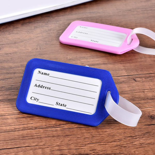 Plastic Luggage Tag Card Holder