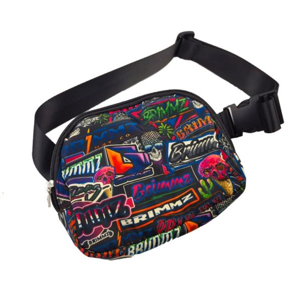 Full Color running Sports Zippered Waist Fanny Pack