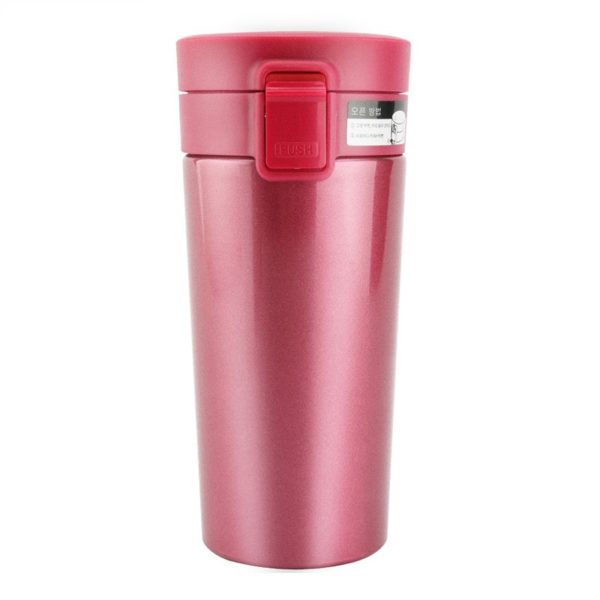 Multicolor Durable Stainless Steel Vacuum Bottle 13oz with Bouncing Lid