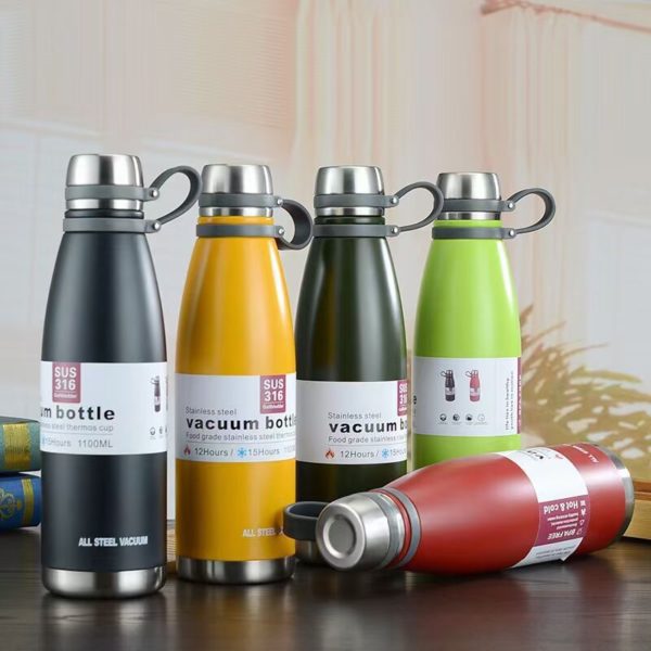 Multicolor Portable Large Capacity Stainless Steel Vacuum Bottle BPA Free