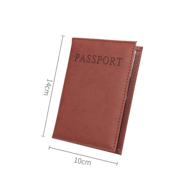 Multi-color Simple Custom PU Waterproof Passport Document Holder Wallet