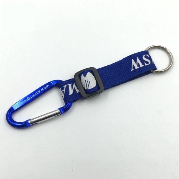 Carabiner With Key Ring & Adjustable Buckle