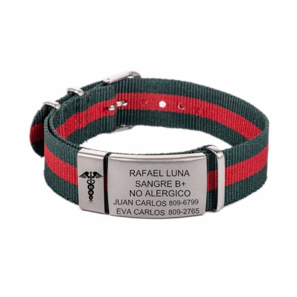 Stainless Steel Outdoor Nylon Cord Bracelet