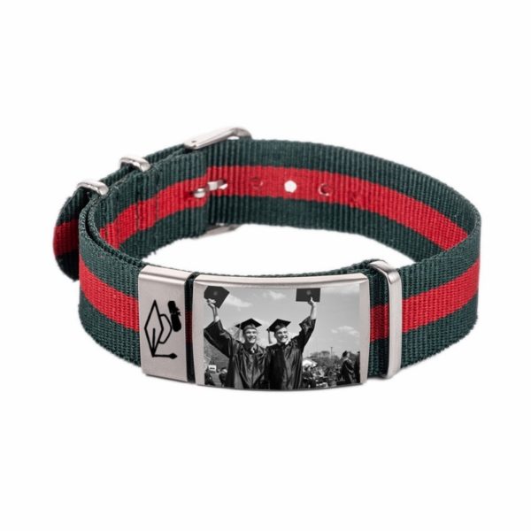 Stainless Steel Outdoor Nylon Cord Bracelet