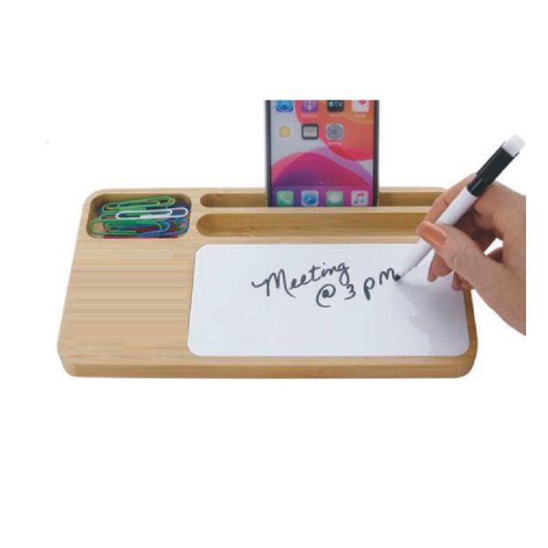 Bamboo Wireless Charger with Dry Erase Board