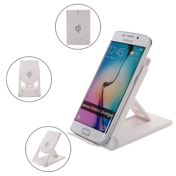 Full Color Wireless Charger With Portable Folding Phone Stand