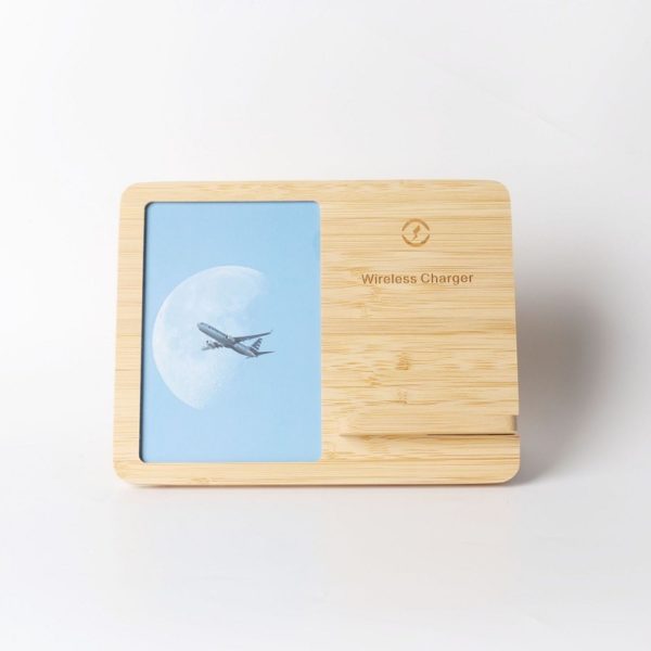 Wooden Photo Frame With Wireless Charger