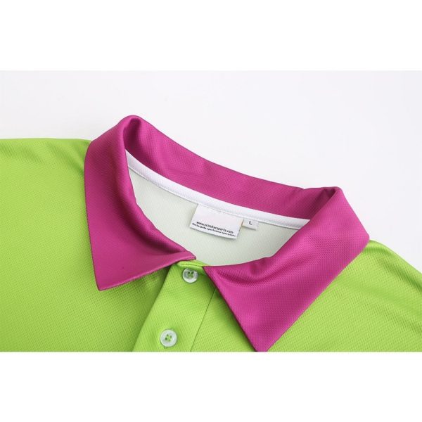 Poly Interlock 3D Short Sleeve Polo Shirt