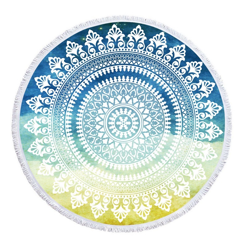 Round Beach Towel-Full color