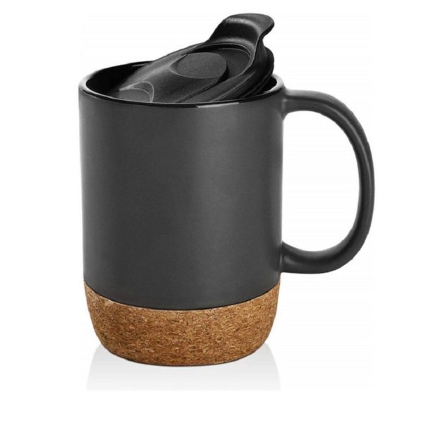 Balsamo 10 oz Ceramic Mug with Cork Base