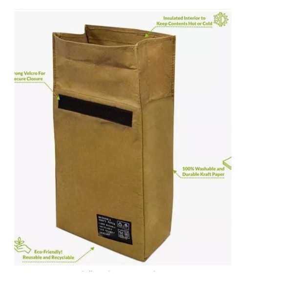 Reusable Insulated Classic Brown Paper Lunch Bags