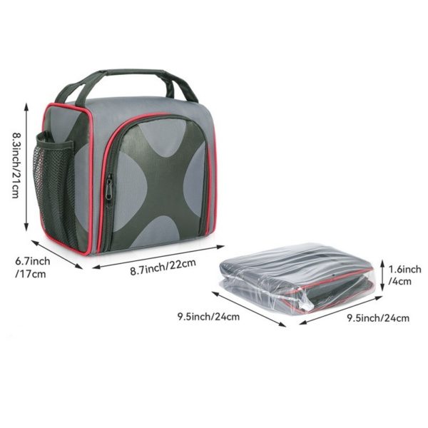 Portable Insulated Picnic Lunch Cooler Bag With Cup Holder