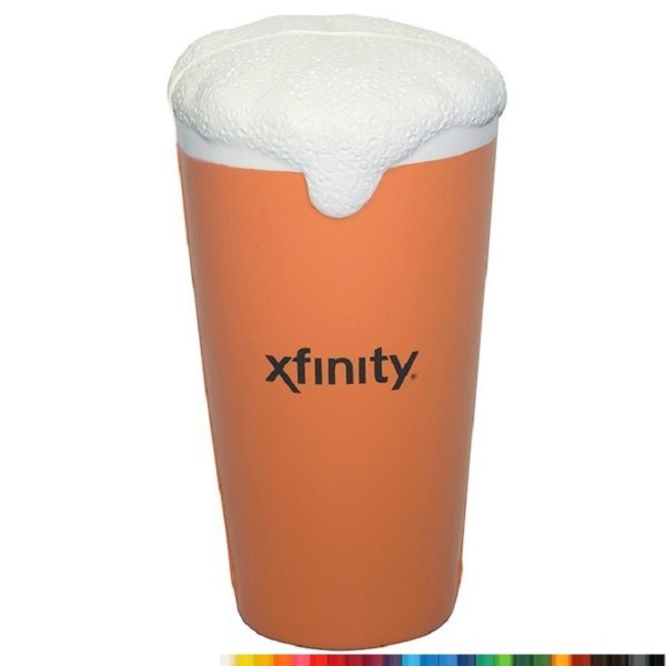 PU Foam Beer Glasses Shaped Stress Ball