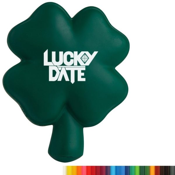 PU Shamrock Four Leaf Clover Stress Reliever