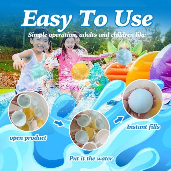 Reusable Water Balloons Quick Fill Self Sealing