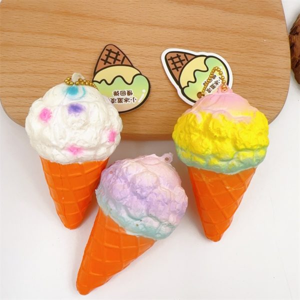 PU Ice Cream Stress Reliever With Hang Tag