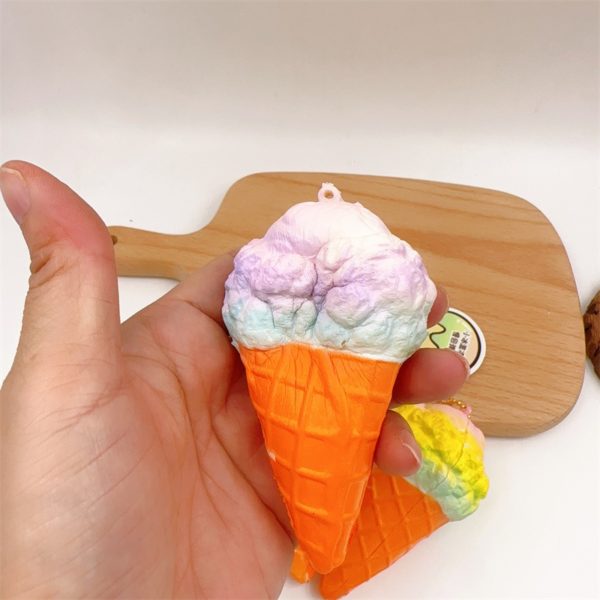 PU Ice Cream Stress Reliever With Hang Tag