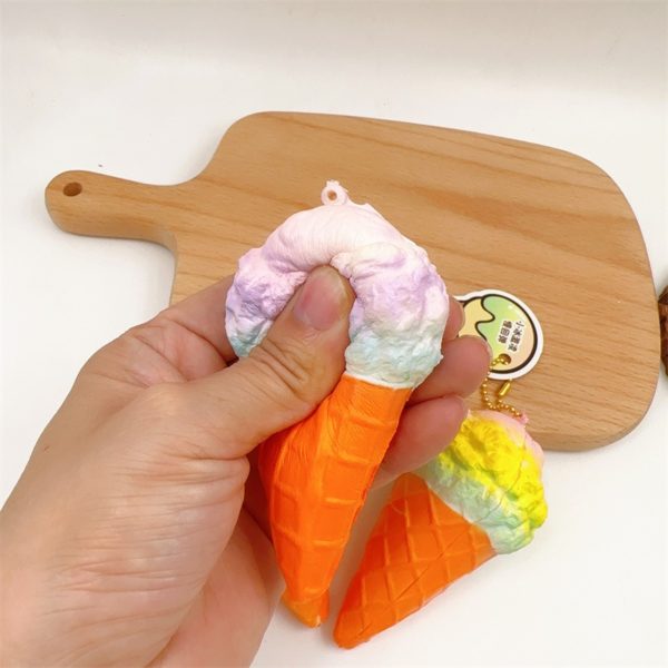 PU Ice Cream Stress Reliever With Hang Tag