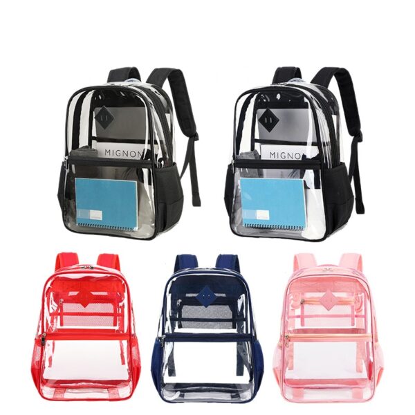 Stadium Approved Clear Bag Transparent PVC Backpack