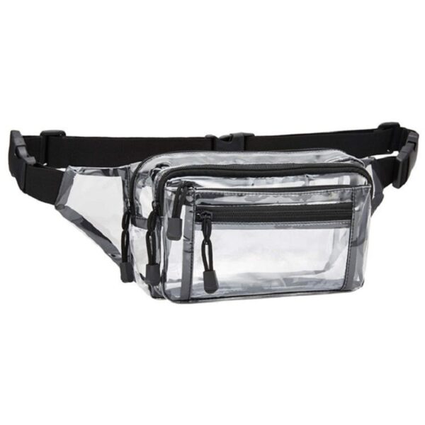 Multi-layer Transparent PVC Belt Pouch Fanny Pack Waist Bag