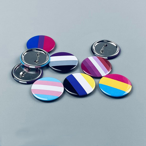 Multiple Shapes/Sizes Tin Button Badge