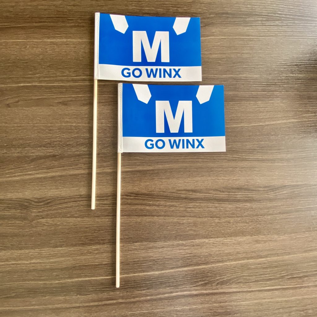 Waterproof Paper Flags on Wood Sticks