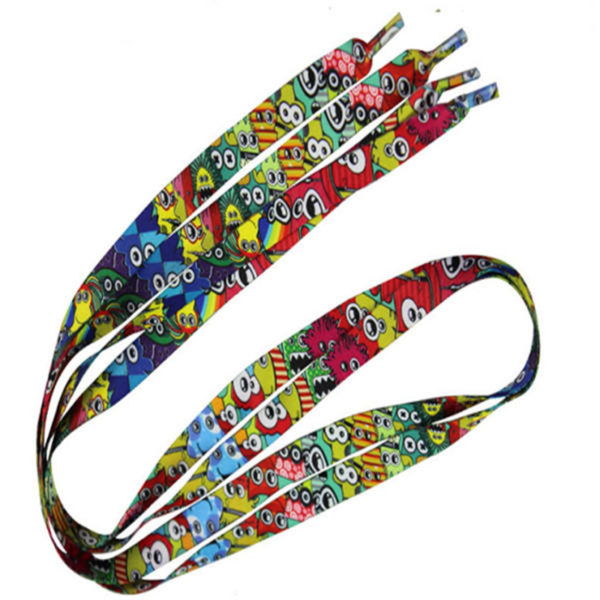 3/8 inch Dye-Sublimated Waffle Weave Shoelaces