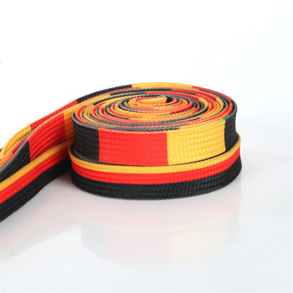 3/8 inch Dye-Sublimated Waffle Weave Shoelaces